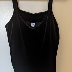 Velvet Black Tank Top